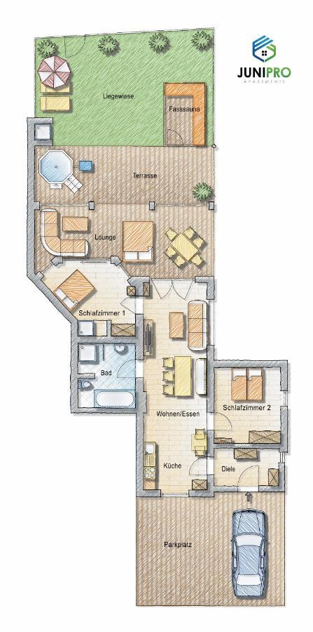 Junipro Luxury Apartments 伯森艾科豪森 外观 照片